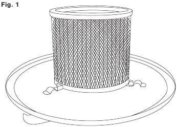 Montage - De voorfilter plaatsen - Stap 1