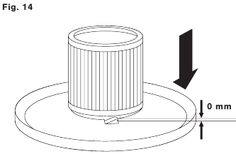 De draadfilterkorf en het plooifilter reinigen - Stap 3