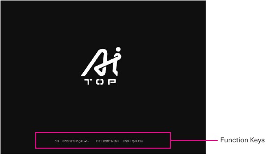 De BIOS-instellingen openen - Opstartscherm