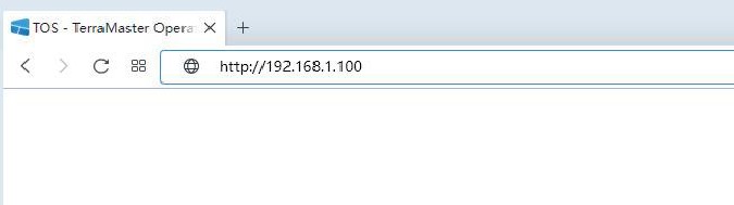 Inloggen op TOS - Via het TNAS IP-adres