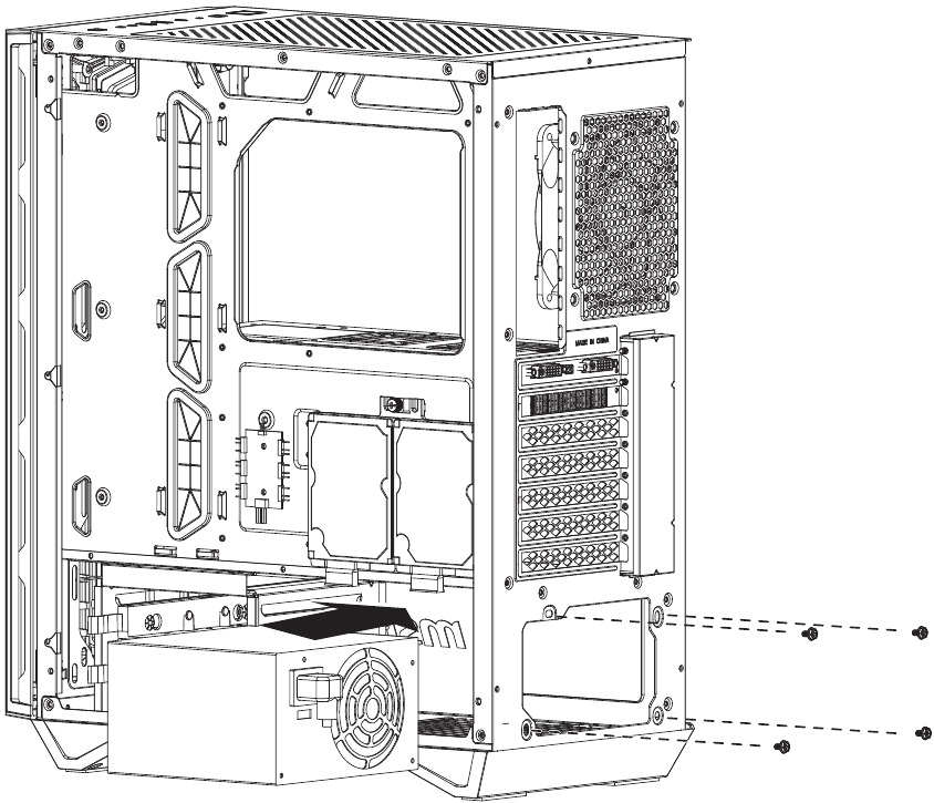PSU-installatie