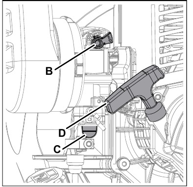 Warme motor starten - Stap 2
