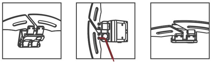 Verhogingsblok installeren voor magnetische peddel