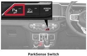 ParkSense-schakelaar