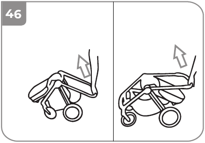 DE KINDERWAGEN UITVOUWEN MET DE ZITTING - Stap 2