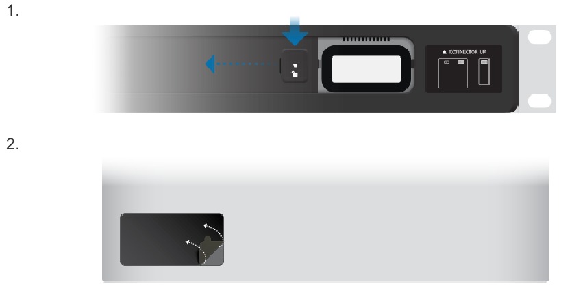 Optioneel rackmontage-accessoire - Stap 2