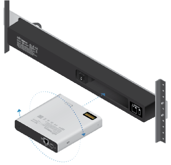 Optioneel rackmontage-accessoire - Stap 3
