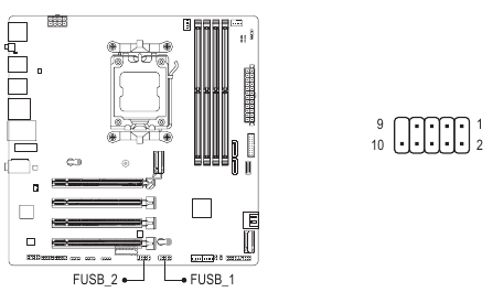 FUSB_1/FUSB_2 (USB 2.0/1.1-headers)
