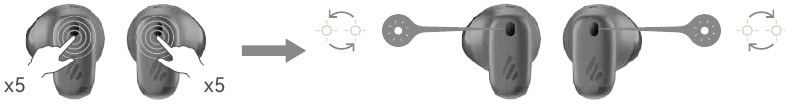 Verbinding links/rechts resetten