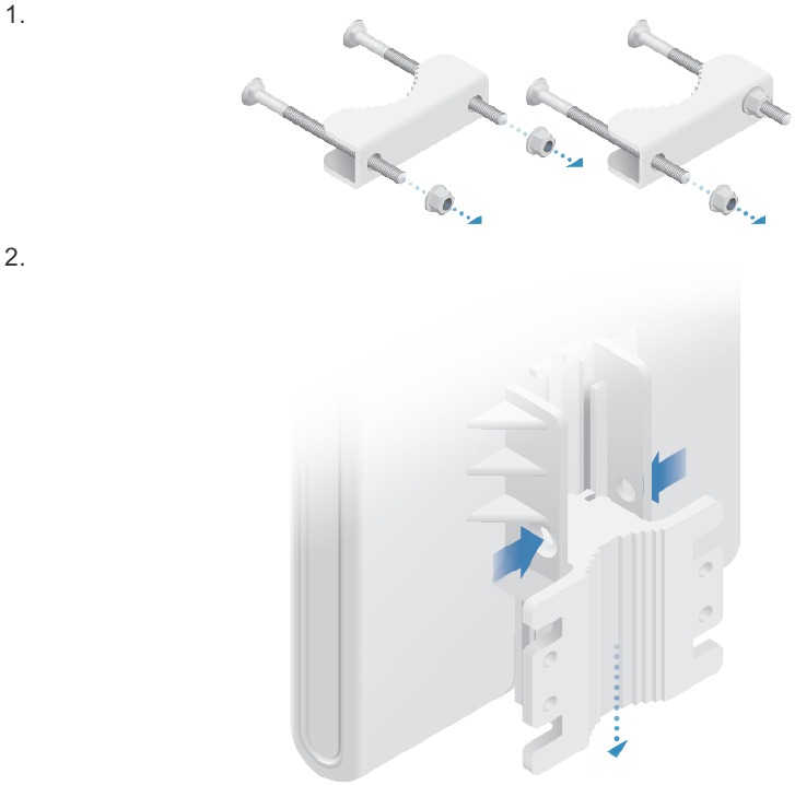 Hardware-installatie - Paalmontage - Stap 1