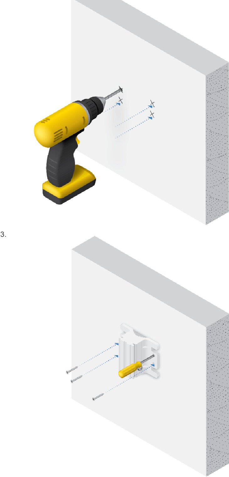 Hardware-installatie - Wandmontage - Stap 2