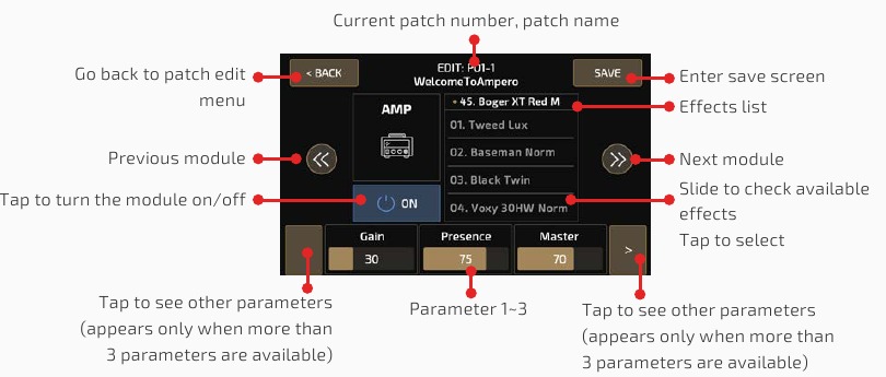 Module bewerken-menu
