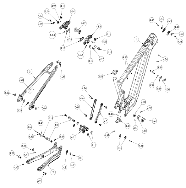 EXPLODED VIEW - MTE FRAME