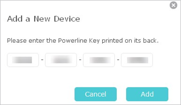 Een nieuw apparaat toevoegen aan het powerline-netwerk - Stap 2