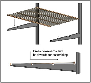 Een Wire Shelf bevestigen - Stap 1