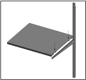 D&eacute;cor+ Shelf bevestigen - Stap 1