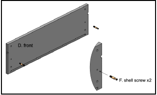 Ladefront bevestigen - Stap 1