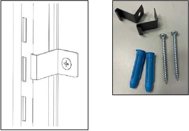 Standaardclips bevestigen