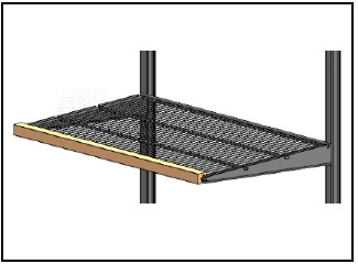 Afwerking bevestigen voor een draadplank - Stap 2