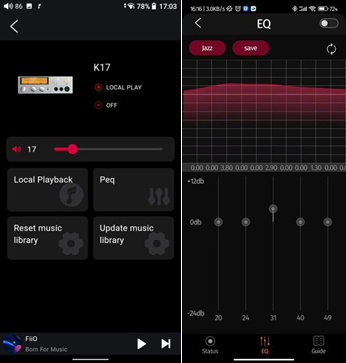 PEQ aanpassen met FiiO Control