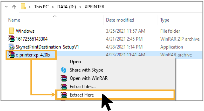 Download en sla het stuurprogrammabestand op - Stap 3
