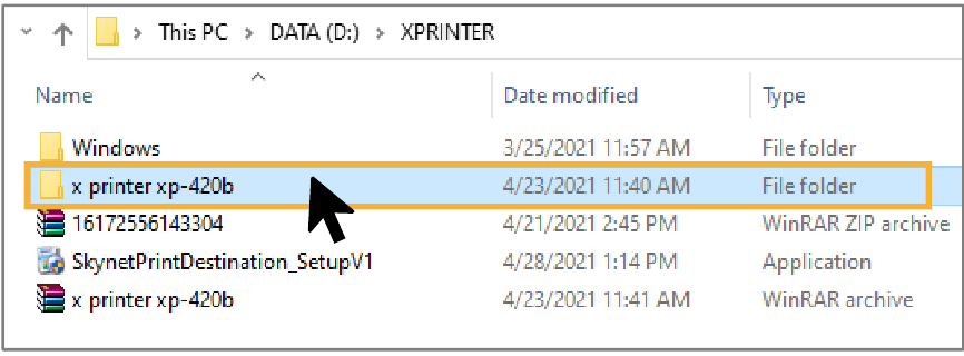 Download en sla het stuurprogrammabestand op - Stap 4