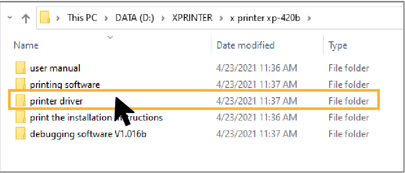 Download en sla het stuurprogrammabestand op - Stap 5