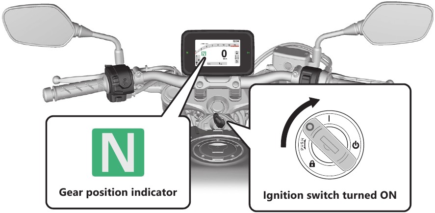 Het Honda E-Clutch systeem gebruiken