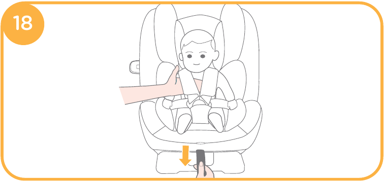 Baby-inzet gebruiken - Stap 5