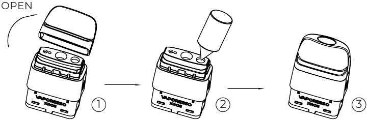 GEBRUIK - De e-liquid vullen