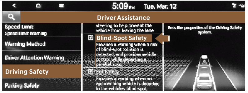 BLIND-SPOT COLLISION-AVOIDANCE ASSIST (BCA) - Stap 4