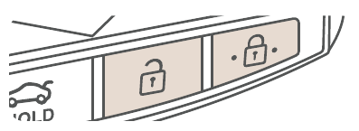Setup > Vehicle > Door > 2 Press Unlock