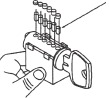 Sleutel pin onderdeelnummers 13-1210 t/m 13-1218