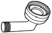 3/8" (9,5 mm) compressie x 3/4" (19 mm) slangfitting