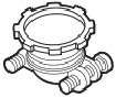 Trekontlasting voor huishoudelijke bedrading (metaal) voor een gat van 7/8" (22 mm)
