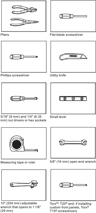 Benodigd gereedschap