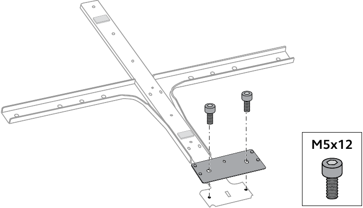 Installatie onder het scherm - Stap 7