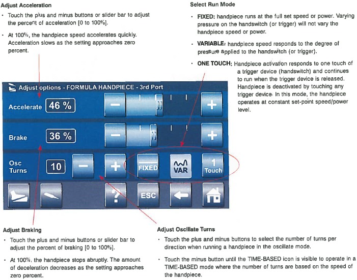 Softwaremenunavigatie - Opties aanpassen