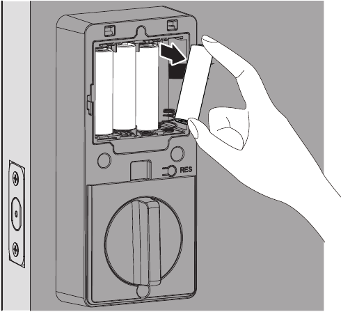 De batterijen verwijderen - Stap 1