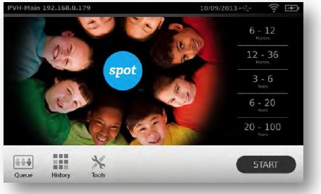 Gebruikersbediening - Hoofdmenu &ndash; Startscherm