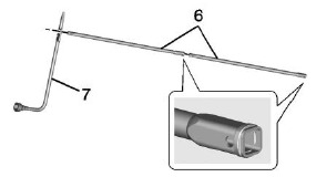 Wielhouder en kabel plaatsen
