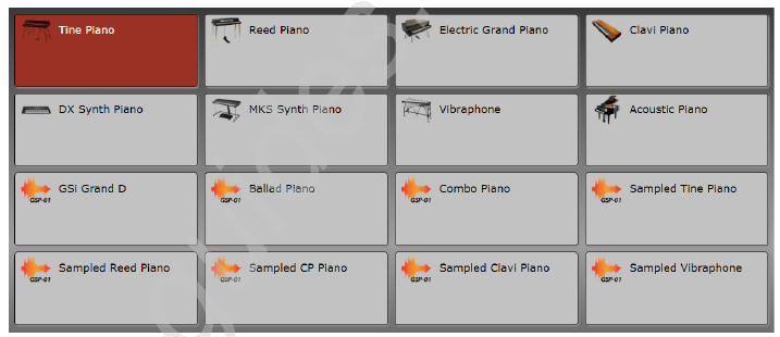 PAGINA: PIANO SELECTEREN