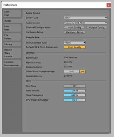 Audio-instellingen in je DAW