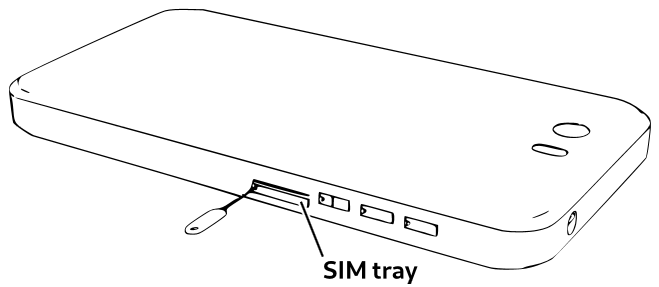 De nano-SIM- en microSD-kaarten installeren - Stap 1