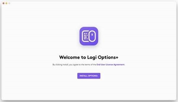 LOGI OPTIONS+ INSTALLEREN - Stap 1