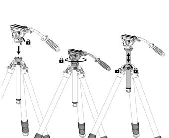 ZEISS Fluid Head - Bediening - Stap 2