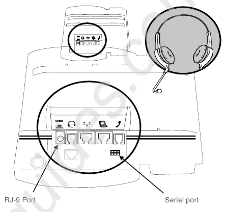 Sluit een headset aan