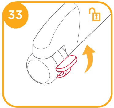 Gebruik van de wielen - Stap 1