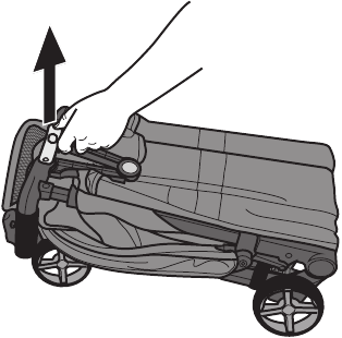 De kinderwagen inklappen - Stap 5