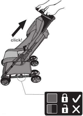 De kinderwagen uitvouwen